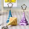 Eiffel Tower Antique Finish Metal Desk Card Note Picture Memo Paper Photo Clip Holder Table Wedding