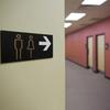 Señal de Baño 3D para Hombre y Mujer Acrílico Pegatinas WC Tienda Oficina