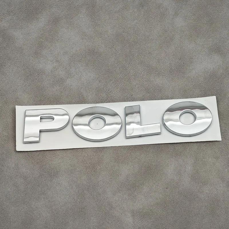 VEMZG1 For VW Volkswagen Jetta MK5 Golf 3D ABS Chrome Logo POLO Emblem Letters Sticker Car Rear Trunk Badge For Volkswagen VW Polo 5 6