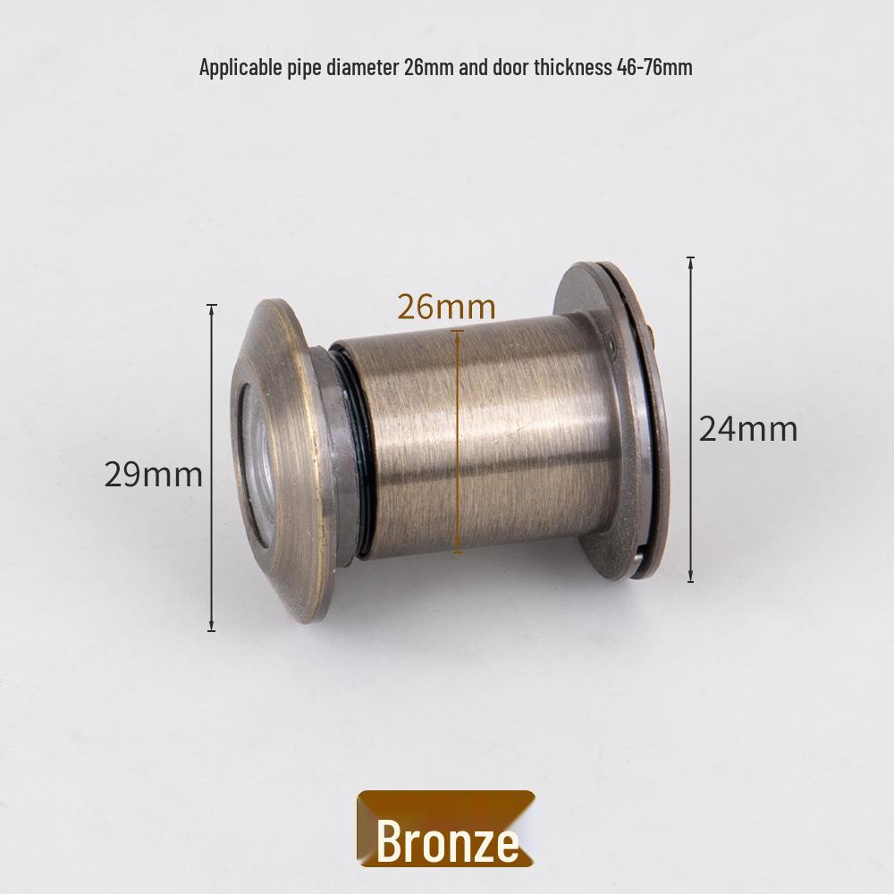 Zinc Alloy Anti-Pry HD Glass Door Peephole for Home Security