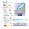 10Color12CM 17.2GWooden Shrimp Fake Bait Simulation Shrimp Lure Bait for Freshwater and Saltwater Universal for Bass and Pike Pe