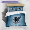 3 pièces L-Liverpool (6) Ensemble de housses de couette - Literie imprimée HD avec 1 housse et 2 taies d'oreiller - Parfait pour la décoration de la maison et des dortoirs