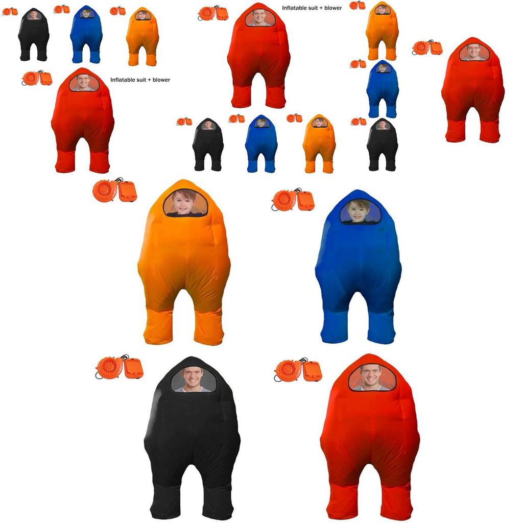 Kostium dmuchany skafander kosmiczny Among Us na cosplay i imprezy Halloween