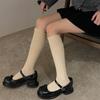 1 Pair Ruffle Calf Socks Calf Tube Frilly Socks Ballet Socks for Girls Knee Length Stockings Princess Style Dress Socks