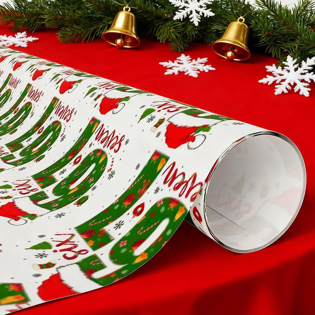 240cm/180cm/90cmx50cm Christmas Wrapping Paper Roll 67 Edition Funny Wrapping Paper Holiday Gift Wrap for Friends and Coworkers