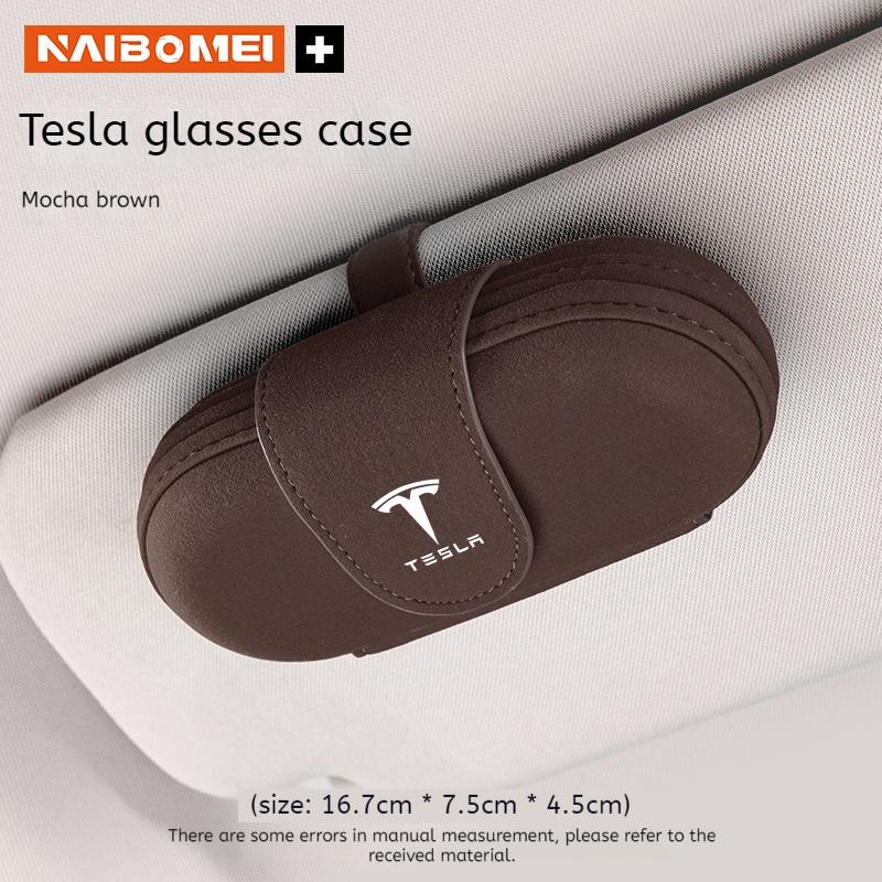 Car Visor Glasses Case Sunglasses Case Glasses Storage Case For Tesla Model 3 Model Y Model S Model X Auto Interior Accessories
