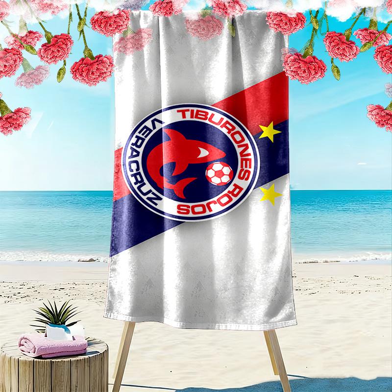 Veracruz FC Print Beach Towel, Large Soft Quick Dry Towel for Beach Camping Swimming