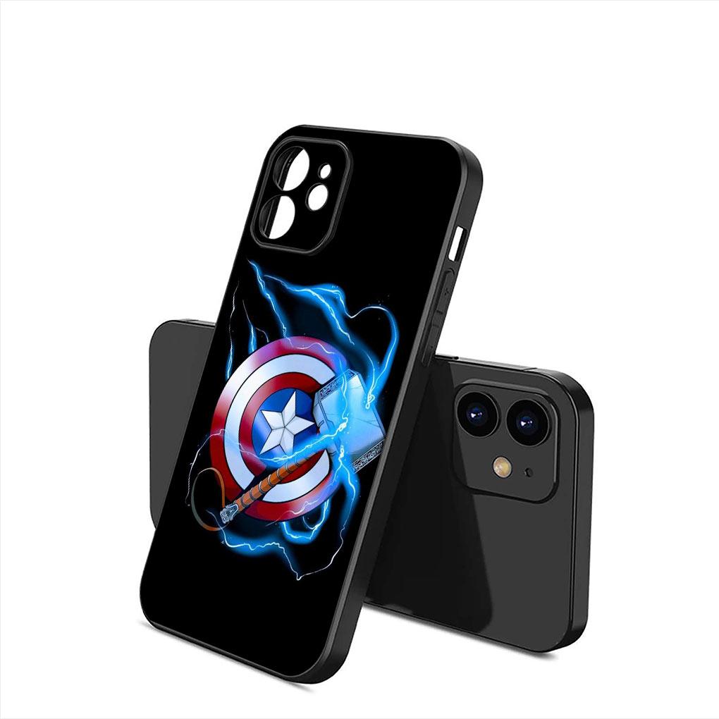 Thor Odinson Hammer Marvels Hulk Phone Cover Casing for Apple iPhone 15 14 Plus 13 12 Mini Pro Max XR + 13Pro 14+ 15+ Soft Case