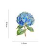 1/4Pcs Elegant Botanical Enamel Flower Pins Assorted Plant Lapel Brooches For Women Clothing Accessories