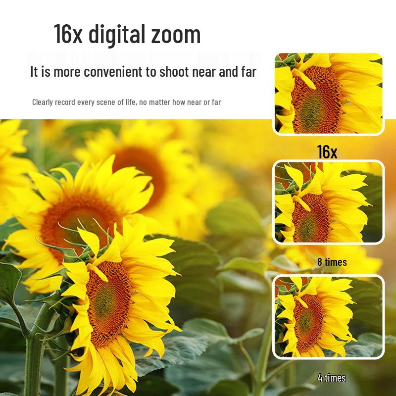Dual Screen 4K DSLR Camera with Fill Light – High Pixel Travel Essential