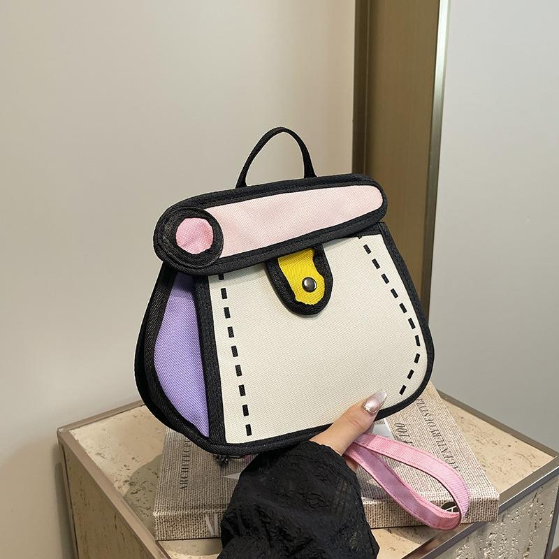 Nuova tendenza estiva carina cartone animato senso del fumetto bella casual portatile borsa a tracolla messenger borsa da donna