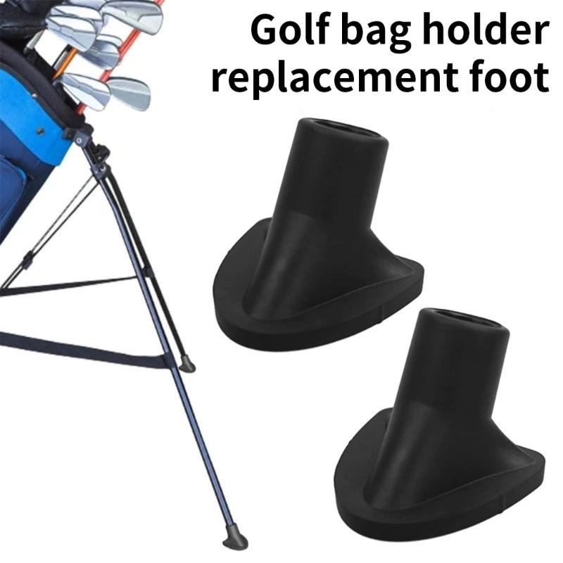 2Pcs Golf Bag Stand Feet Replacement Wear Resistent Golf Bag Rubber Feet Nonslip Rubber Balance Feet Golf Accessories