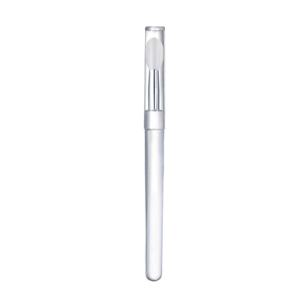 Portable Silicone Lip Brush, Small Brush With Cover Application, Lipstick For Dustproof Brush C1S6