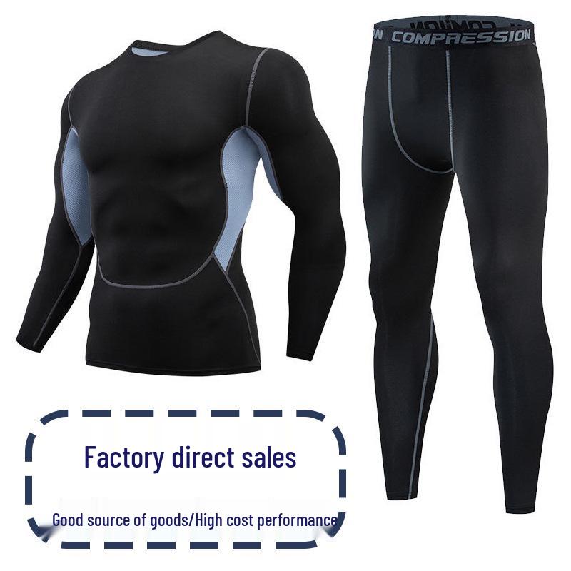 

Men s Quick-Dry Fitness Sportswear Set: Shaping Tights & Sweat-Wicking Basketball, Running Gear Extra Extra Large