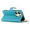 For Xiaomi Redmi Note 13 4G Case Zipper Wallet Color Splicing Leather Flip Phone Cover with Straps