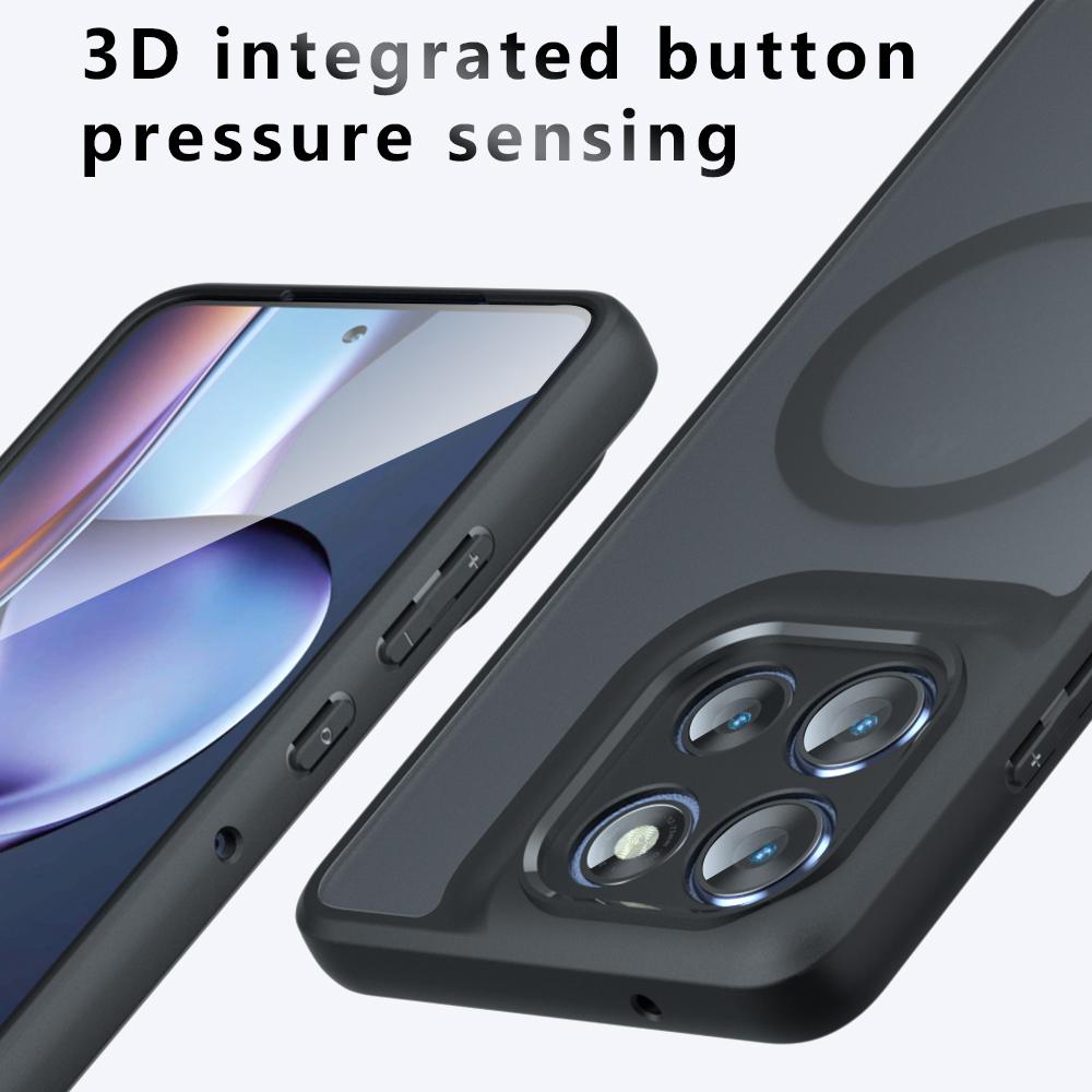 Case For Motorola Moto G86 Power Edge 60 Pro Fusion G Stylus 5G 2025 Magnetic TPU Frame Translucent Matte Plastic Phone Cover