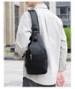 Men's Korean Style Multifunctional Crossbody Chest Bag - Fashionable Soft Leather Small Backpack Trend.