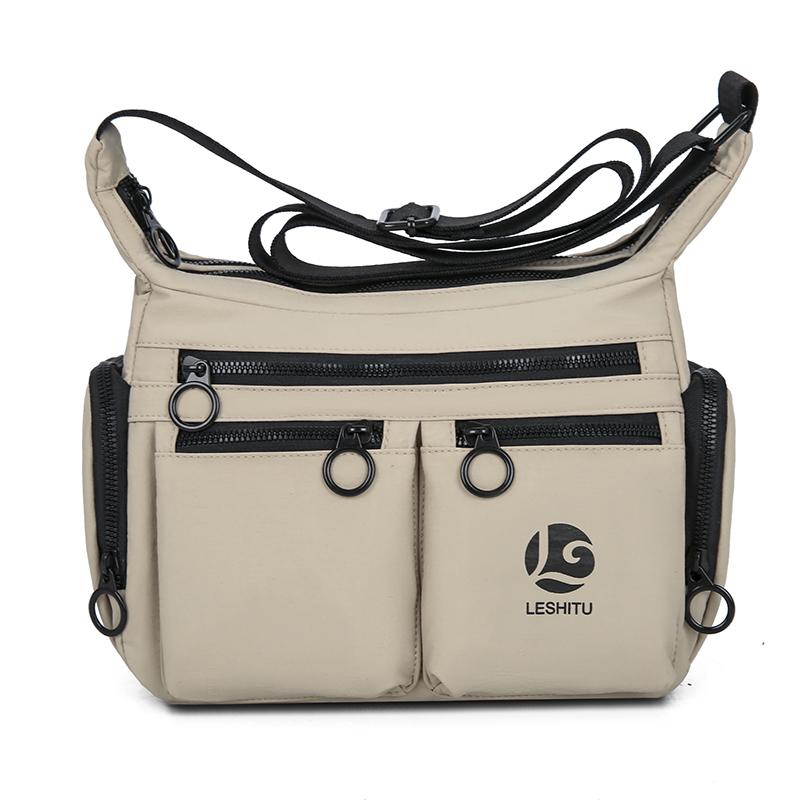 Unisex Crossbody Bag with Multi-pockets – Large Capacity Water-Resistant Sling Pack, for Commute & Travel