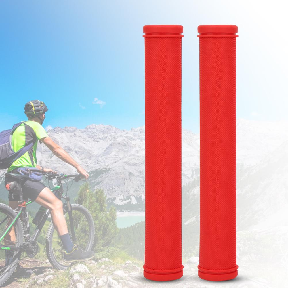 1 Pair Bicycle Handlebar Grips for Mountain Bike Road Bikes Non Slip Handle Bar Grip(red )