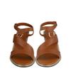 Salvatore Ferragamo Mapi Leather Sandals Medium Brown