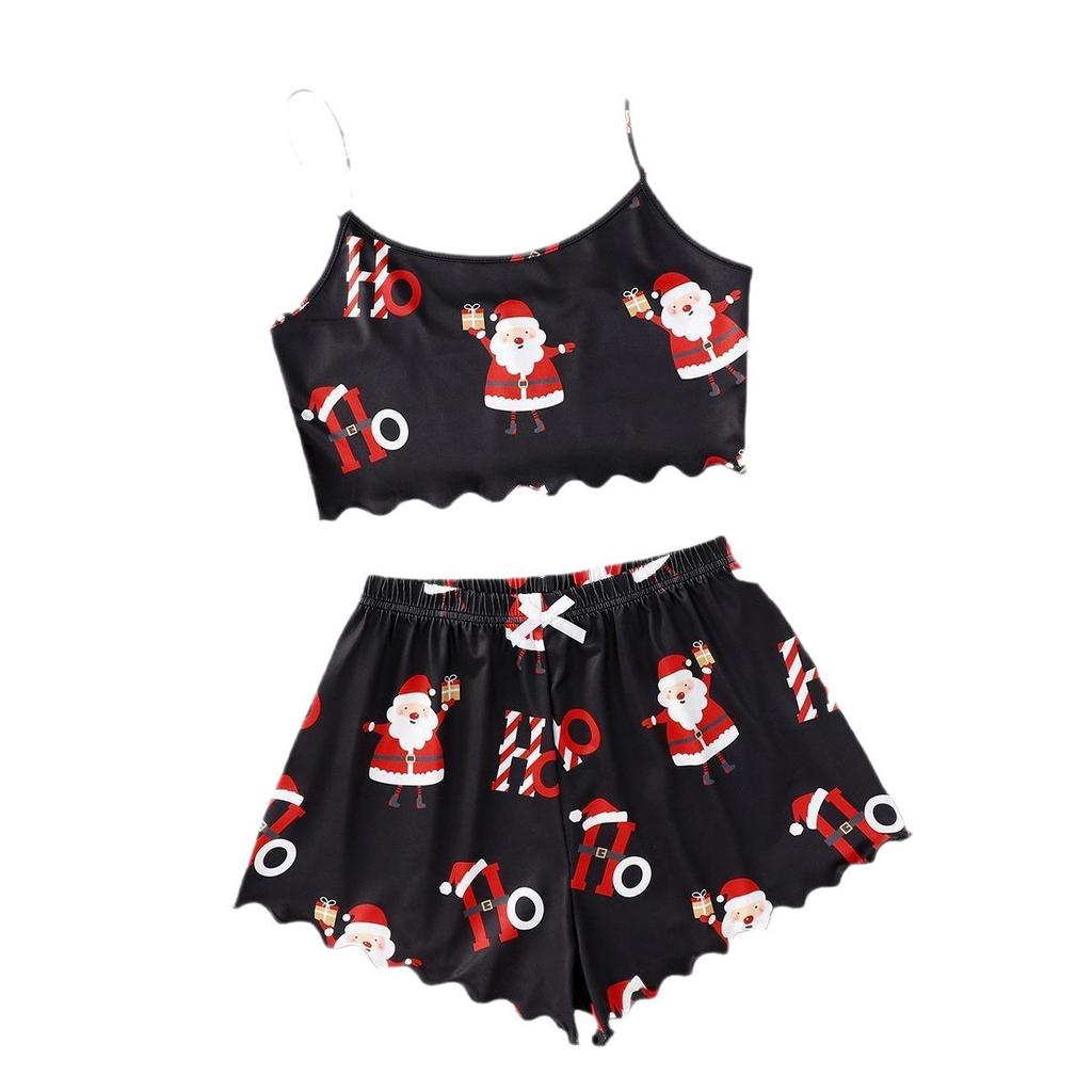 European & American Style Sleeveless Milk Silk Pajama Set - Casual & Comfortable Two-Piece Homewear