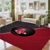 Boston Red Sox Design Crystal Velvet Rug Soft Decorative Mat for Bedroom Entrance