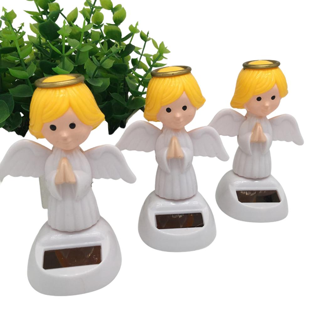 Angel Solar Car Decoration Solar Dancing Figures For Car Solar Powered Dancing Dolls Swinging Animated Bobble Dancer Car Decor