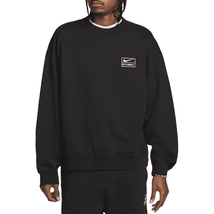 New Nike X Stussy Wash Crew Fleece DO5310-010