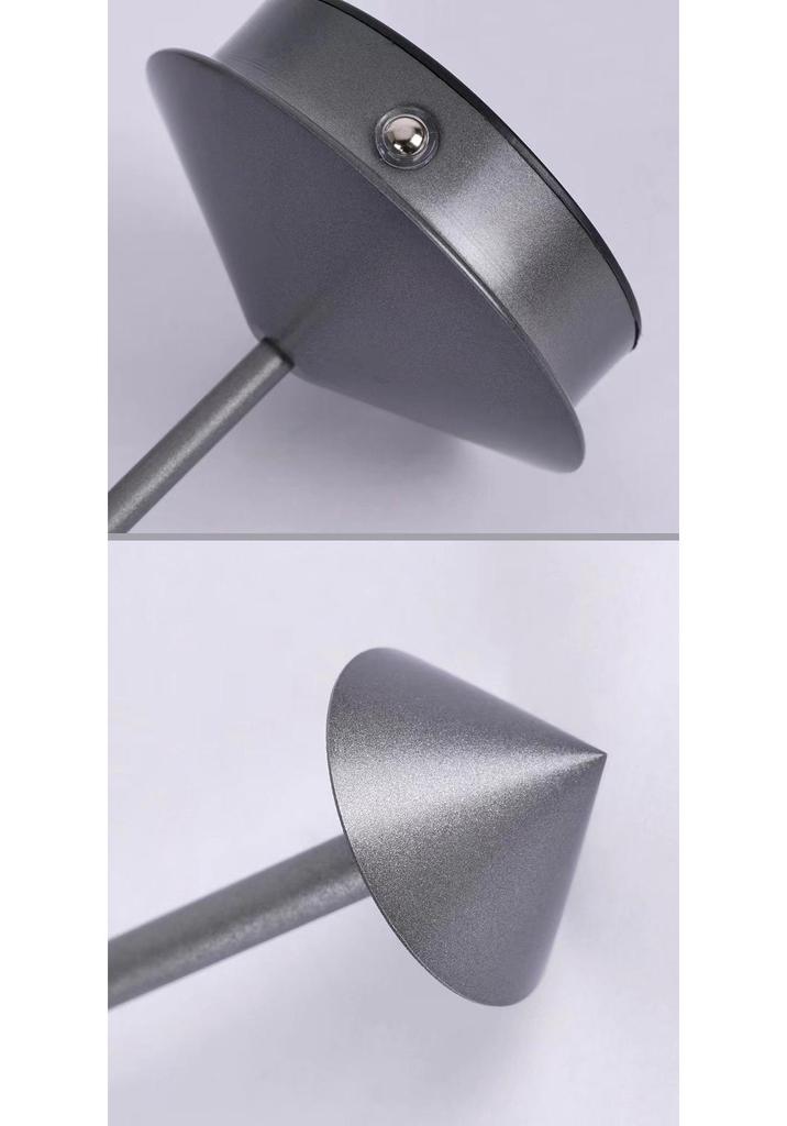 Creative Aluminum Mushroom USB Night Light - Bedside Decorative Lamp for Hotel and Home.