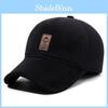 Trendy Baseball Cap For Men With Faux Wool Lining Windproof And Warm For Autumn Winter