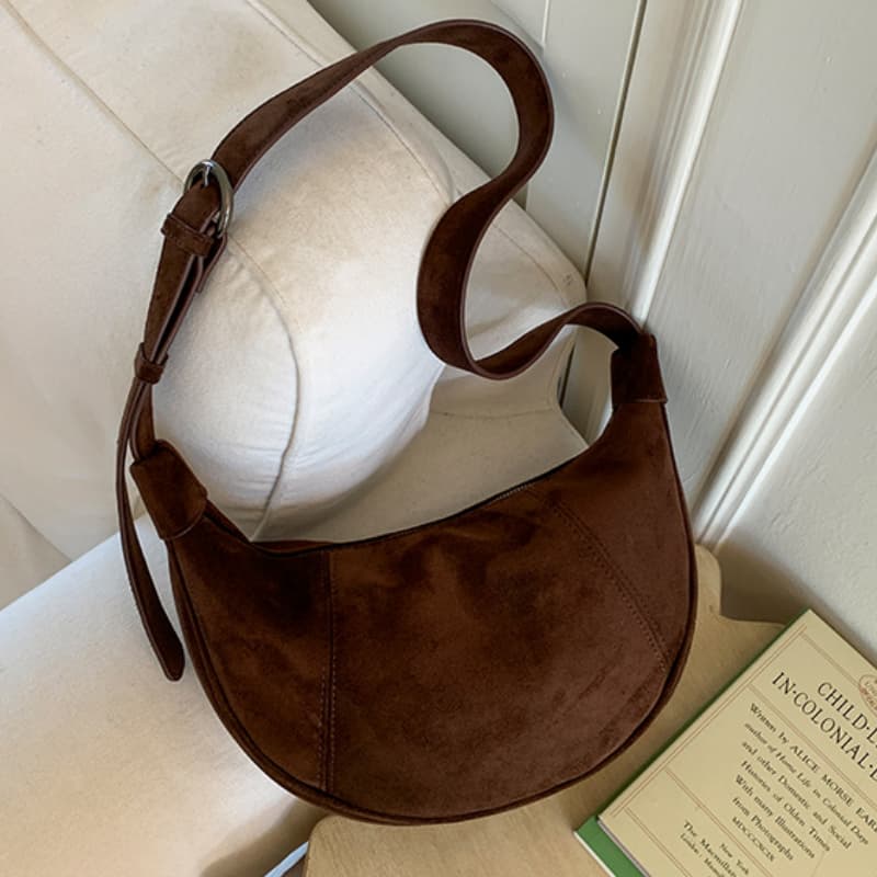 Vielseitige Damen-Umhängetasche mit einer Schulter Runder Retro-Beutel