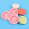 Silicone 3-Hole Round Cake Mold, 4-Inch Multifunctional Baking Pan
