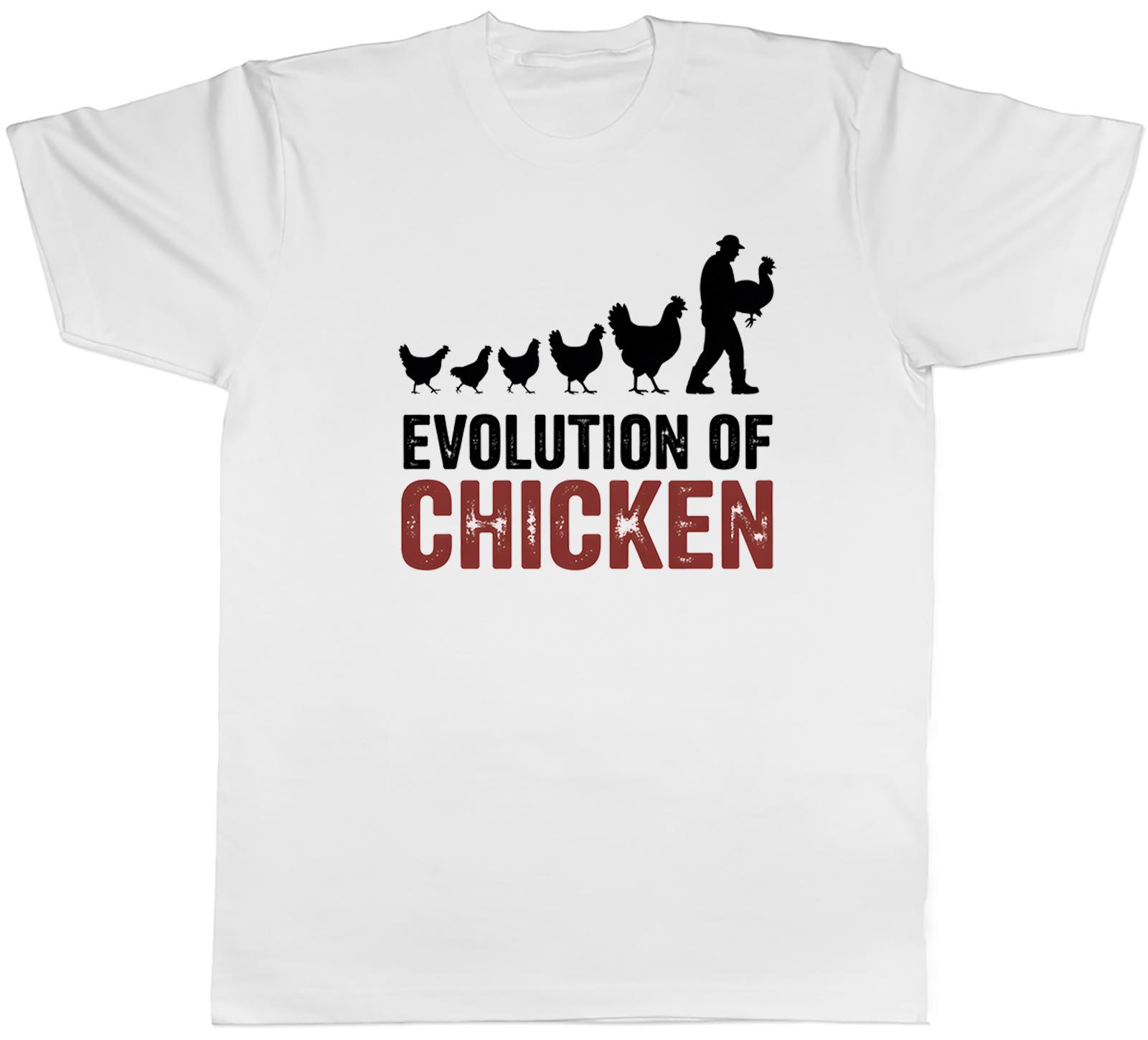 Evolution of Chicken Funny Unisexs TShirt Tee Gift Top S