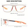 1pack Anti Blue Light Square Prescription Spectacles Women Men Spring Leg Farsightedness Glaasses +1.0 To +3.0