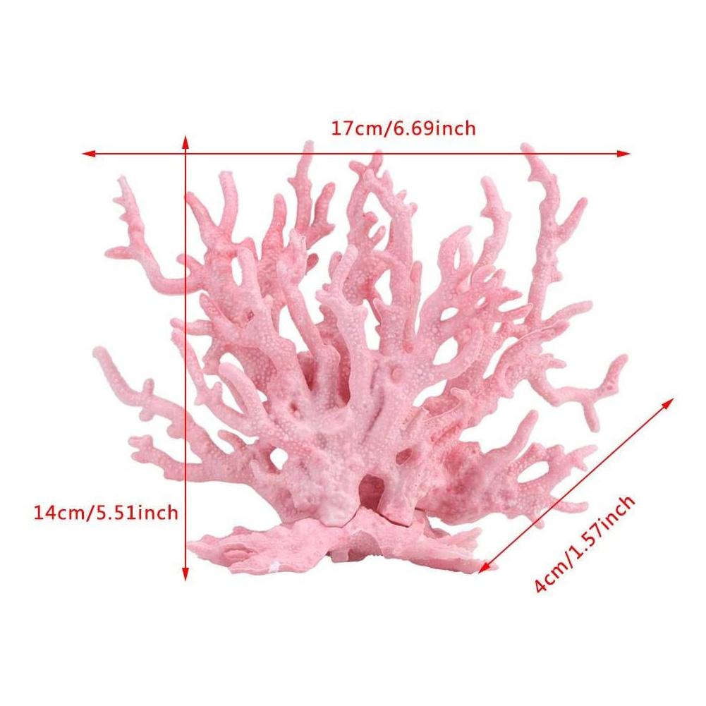 Plastic Vivid Artificial Coral Plant Ornament for Aquarium Underwater Fish Tank Garden Lands