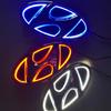 Car 5D LED Front Rear Light Emblem Sticker For Hyundai Genesis N-LINE I10 I20 I30 I40 IX20 IX35 Kona Getz Veloster Tucson Elantr KK10
