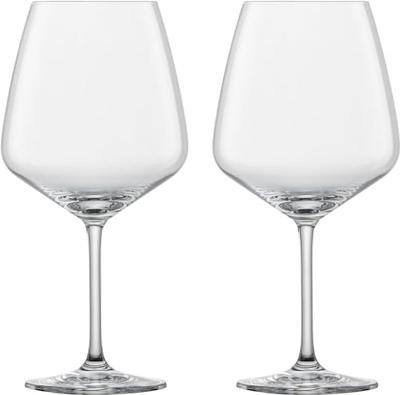 ZWIESEL GLAS Bruchfeste Tulpenweingläser für Rotwein (Burgund), Paar aus 2, maschinell gefertigt (m123608)