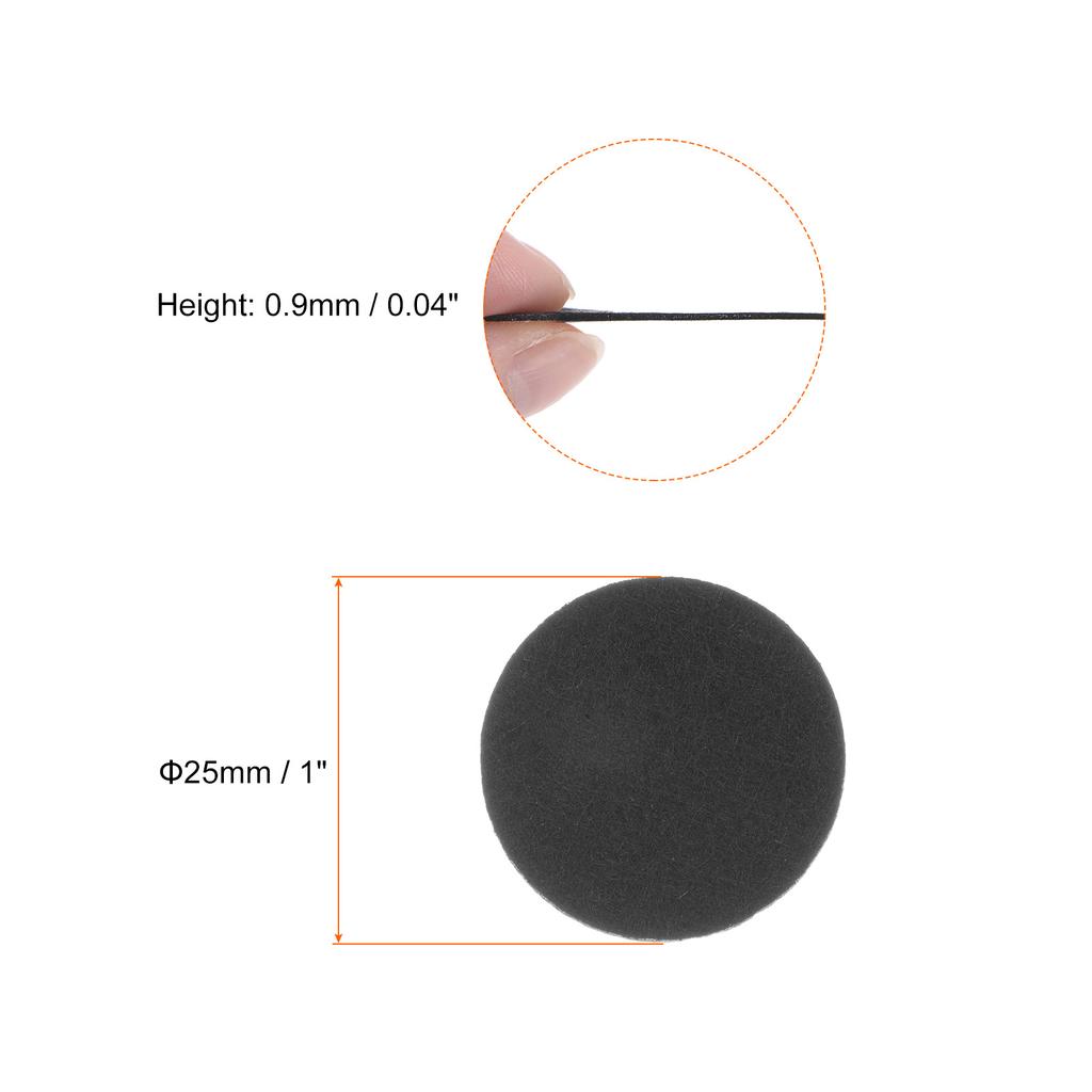 30-240pcs 12-100mm Round Adhesive Felt Circles Pre Cut Felt Craft Stickers Non-Woven Mini Felt Fabric Circles for DIY Sewing