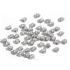 20-50Pcs Love Heart Spacer Beads Antique Metal Gold Cone Pattern Spacer Beads Tibetan Silver Color Beads For Jewelry Making