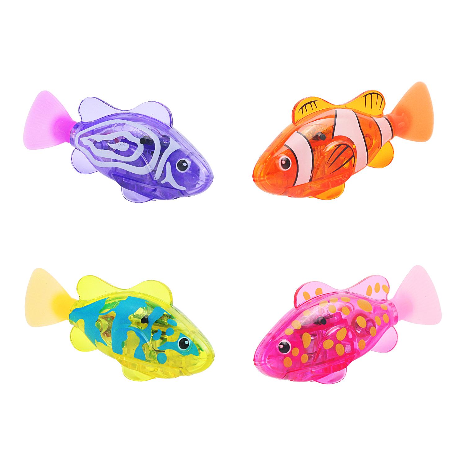 

Baby Shower Luminous Induction Electric Fish Playing in Water Toy, Simulated Electronic Fish for Luminous Swimming