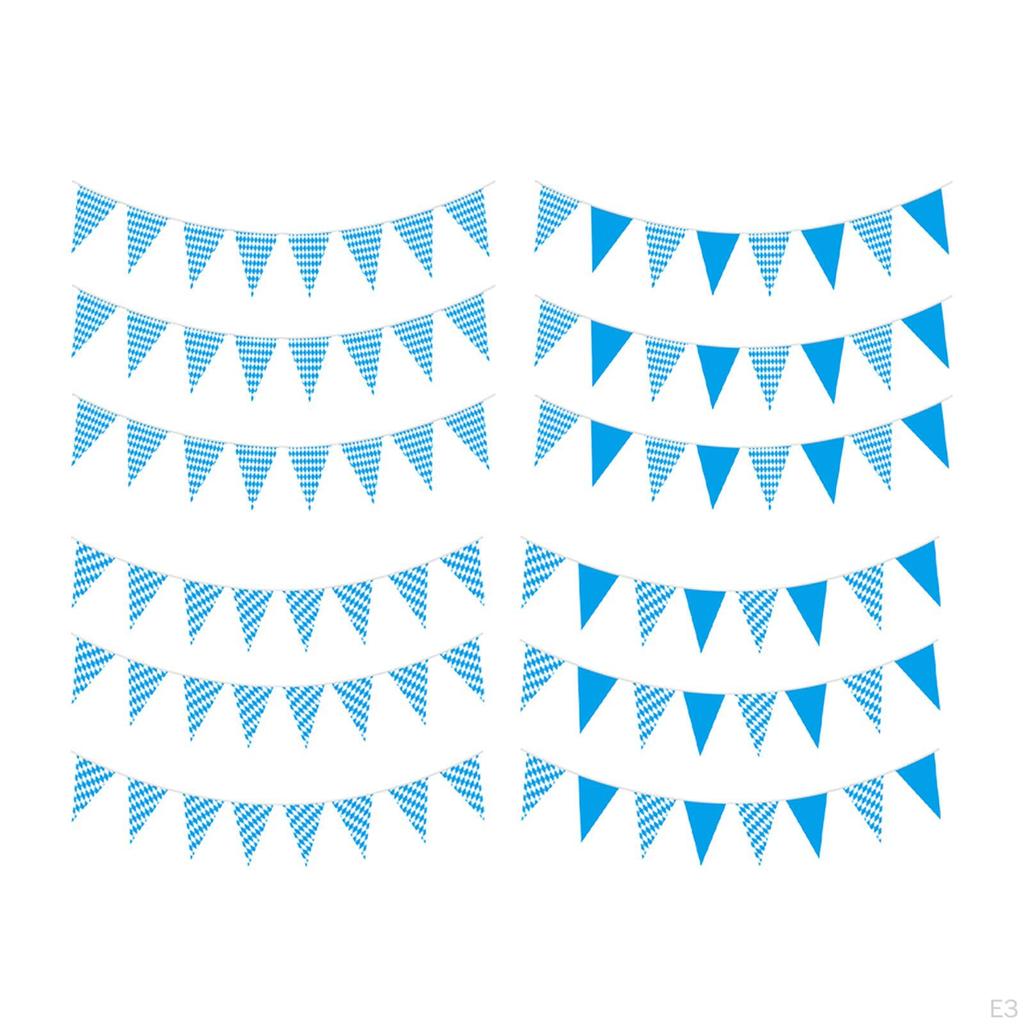 Oktoberfest Banner Bavarian Pennant Flags 8M Length Multifunctional Bunting Party Supplies