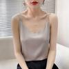 Acetate Satin Shoulders Small Suspender Back for Women's Heart Summer New Style for Outerwear and Fashionable Base Top