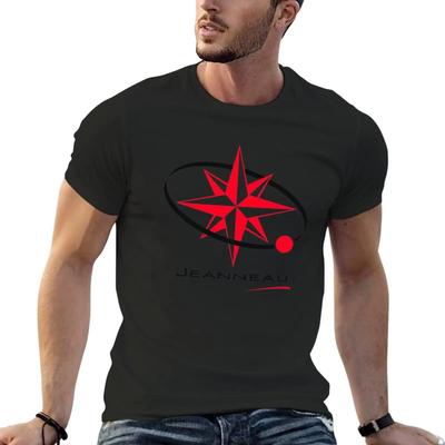 Jeanneau Yachts Jeanneau Voilier Noir et Rouge T-shirt superbes chemises graphiques personnalisées vêtements anime t-shirts graphiques hommes