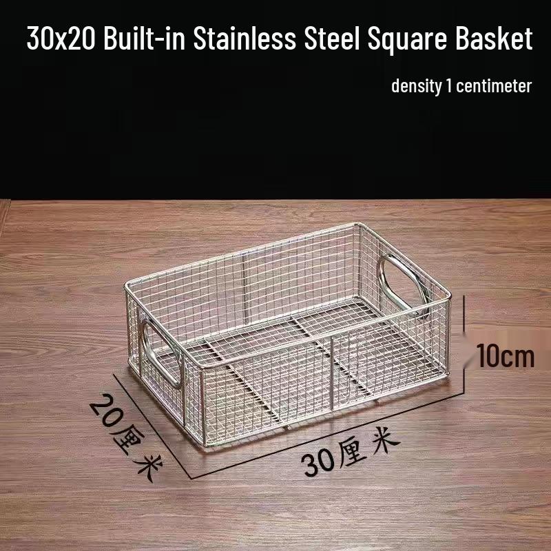 Stainless Steel Square Shaking Basket for Breading and Frying