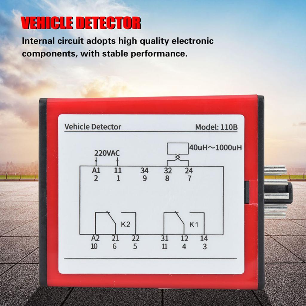 Single Channel Inductive Loop Vehicle Detector for Parking Lot Access Control