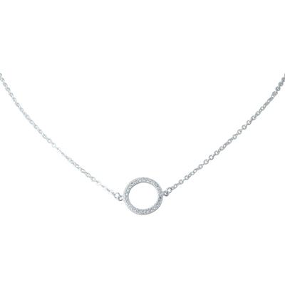 Silver Necklace with Cubic Zirkonia (2022213)