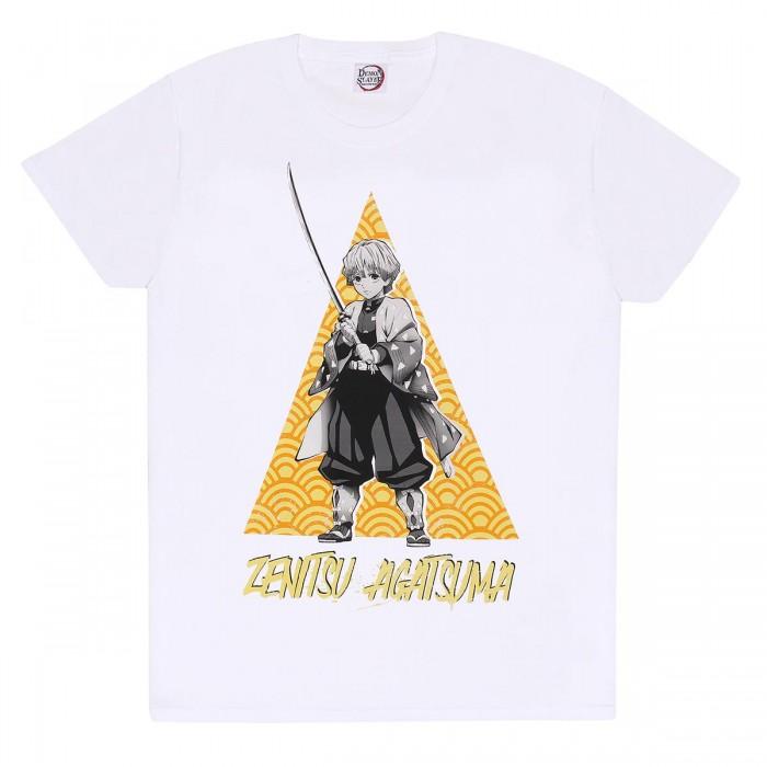 Demon Slayer Unisex Adult Zenitsu Agatsuma Triangle T-Shirt