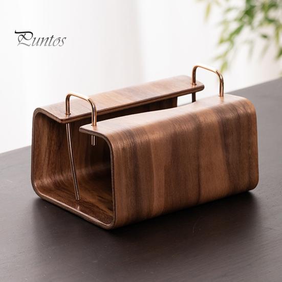 Office Desk Organizer Wooden Tissue Holder, Rectangular Decorative Paper Napkin Dispenser, Bedroom Cover Organizer, for Home Decor Desktop Dispenser