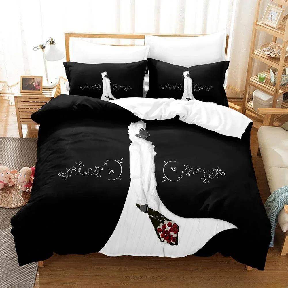 Mode 3D-gedrucktes Spiel Cowboy Bebop Bettwäsche-Set Cartoon Anime dreiteiliges Set Erwachsene Kind Schlafzimmer Bettbezug-Sets Heimtextilien