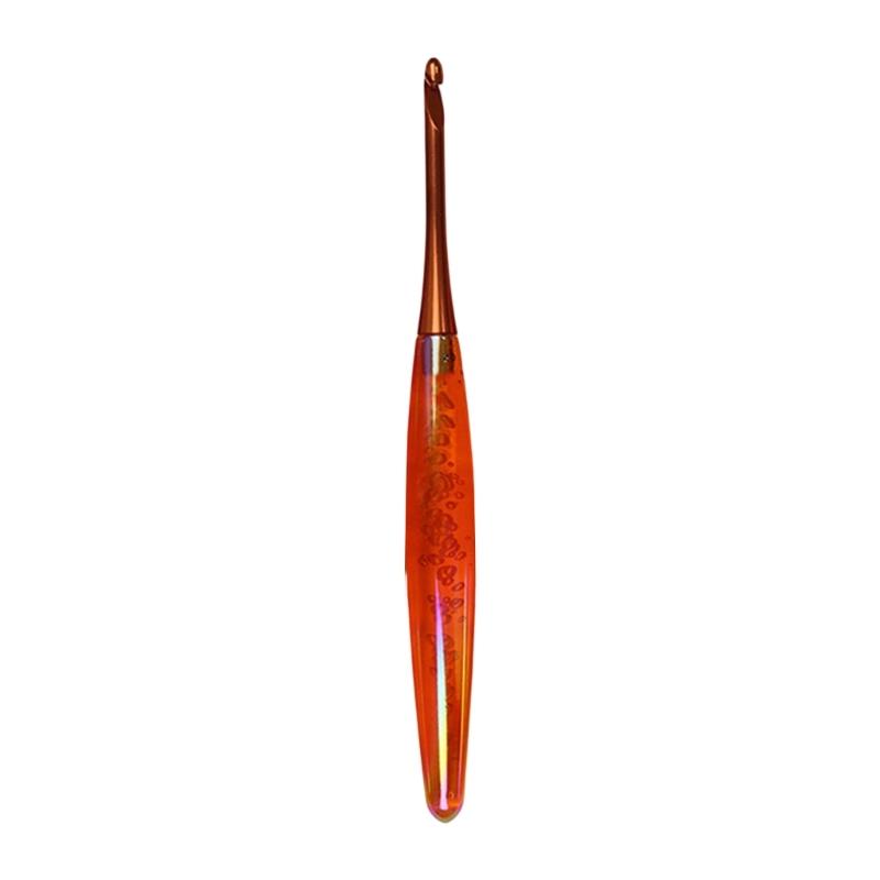 Ganchillo Ergonómico Profesional Mango Acrílico Ganchos de Ganchillo Herramienta para Manualidades con Hilo para Principiantes Tejer Tejer
